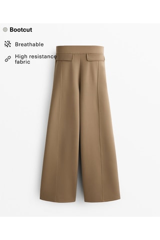 Pantaloni bootcut - Beige