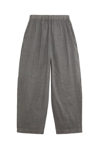 Pantaloni in lino - Antracite