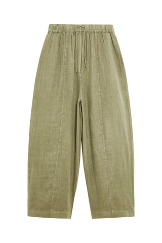 Pantaloni in lino - Kaki