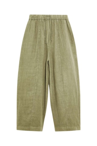 Pantaloni in lino - Kaki