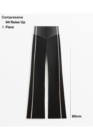 Pantaloni flare - Nero