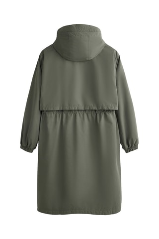 Impermeabile con cappuccio - Kaki