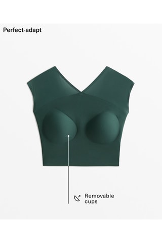 Crop top - Verde scuro