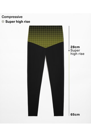 Leggings a vita alta - Nero