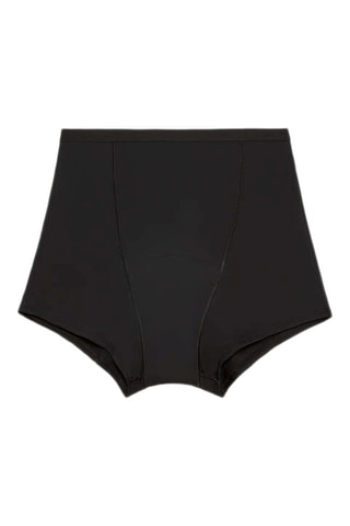 Culotte mestruale a vita alta - Nero