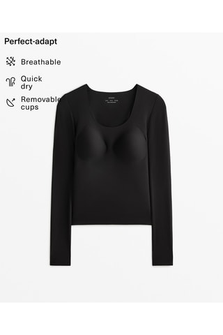 T-shirt sportiva - Nero