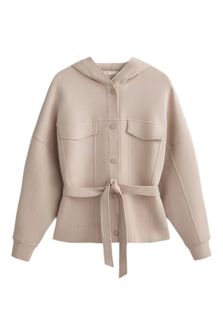 Felpa con cappuccio - Beige