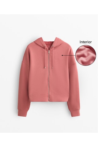 Felpa con cappuccio - Rosa