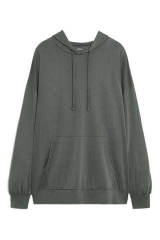 Felpa con cappuccio - Verde