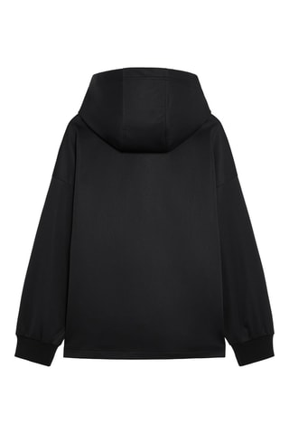 Felpa con cappuccio - Nero
