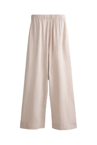 Pantaloni relaxed in lino - Beige