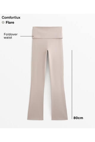 Pantaloni flare - Beige