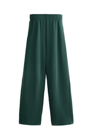 Pantaloni wide legs - Verde scuro