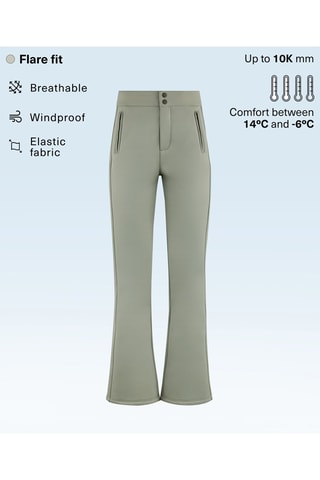 Pantaloni flare - Verde acqua