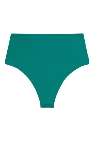 Slip bikini a vita alta - Turchese