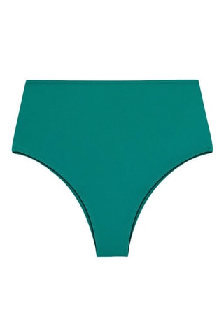 Slip bikini a vita alta - Turchese