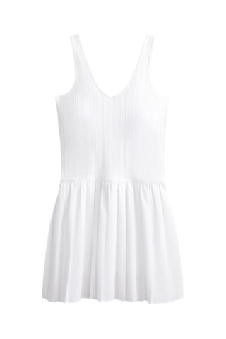 Abito a campana push-up - Bianco