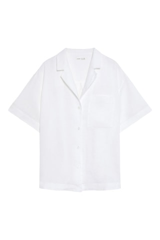 Camicia in lino - Bianco