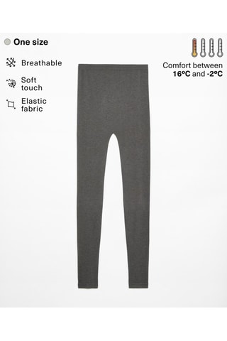Leggings a vita alta - Grigio