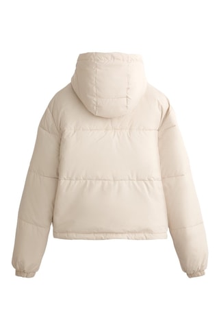 Piumino con cappuccio - Beige