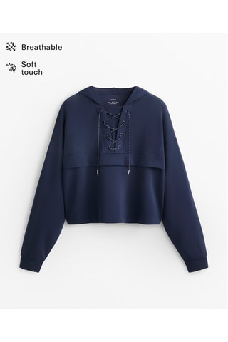 Felpa con cappuccio - Navy