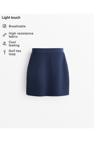 Gonna taglio dritto - Navy
