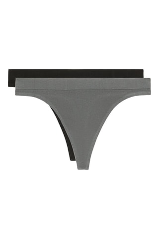 2 tanga - Grigio e nero
