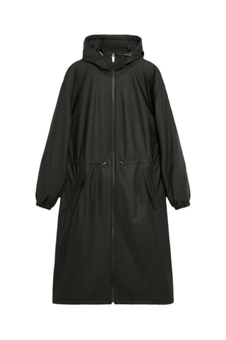 Impermeabile con cappuccio - Nero