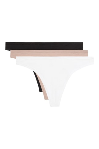 3 perizomi - Bianco e beige