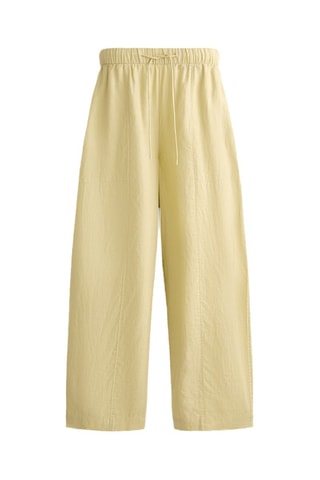Pantaloni in lino - Giallo