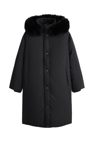 Parka con cappuccio - Nero