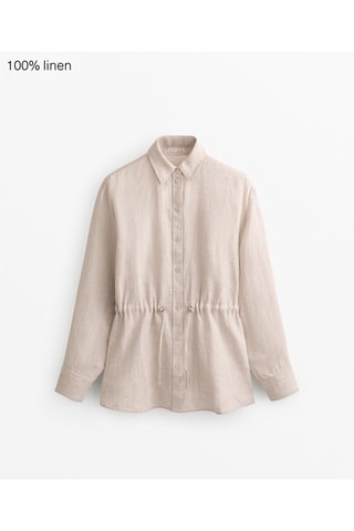 Camicia in lino - Beige