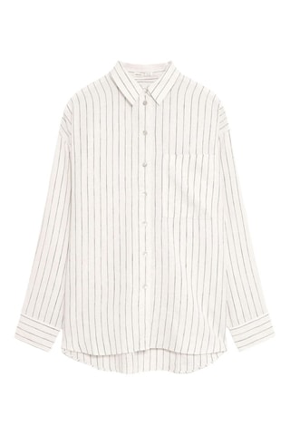 Camicia relaxed in lino - Ecrù