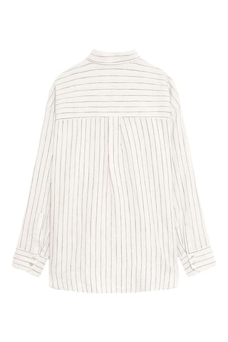 Camicia relaxed in lino - Ecrù