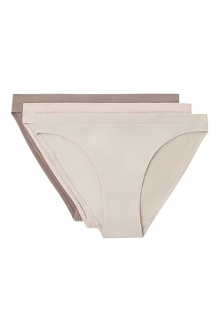 3 slip - Beige e rosa