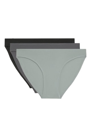3 slip - Grigio e nero 