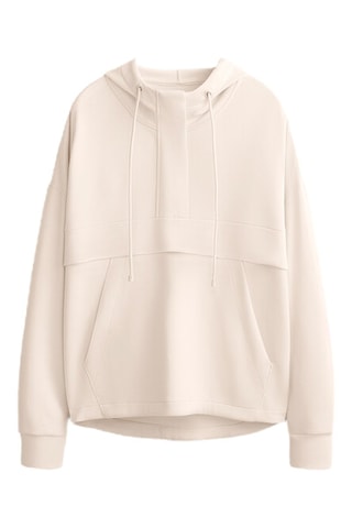 Felpa con cappuccio - Beige