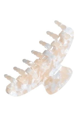 Molletta per capelli - Rosa cipria e bianco