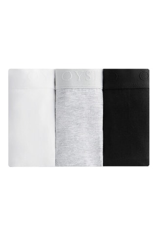 3 slip - Ecrù e nero