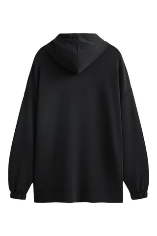 Felpa con cappuccio - Nero