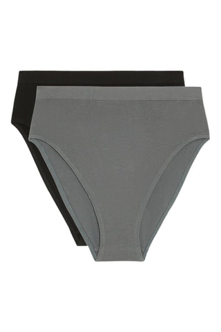 2 slip - Nero e grigio scuro
