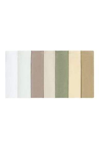 7 tanga - Ecrù e verde acqua