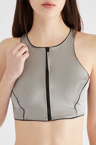 Costume crop top - Grigio