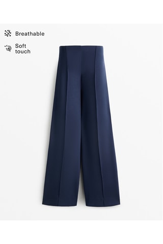 Pantaloni a vita alta - Navy