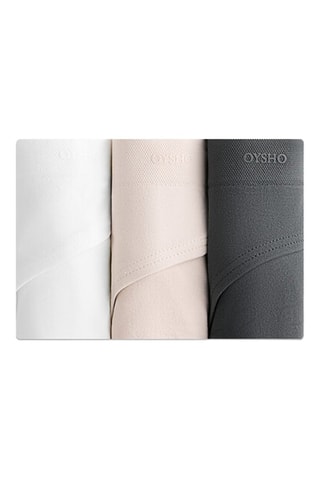 3 slip - Bianco e rosa