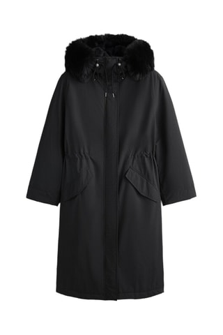 Parka con cappuccio - Nero
