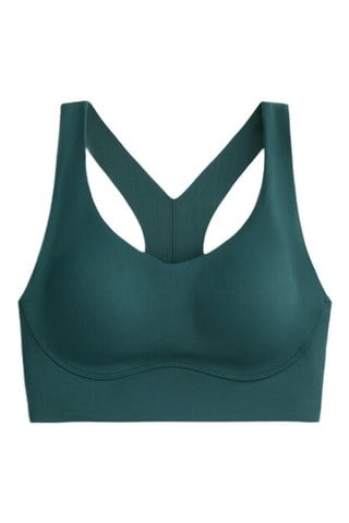 Top sportivo push-up - Verde scuro