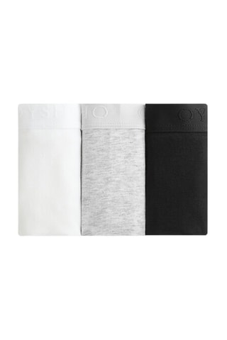 3 tanga - Bianco e grigio
