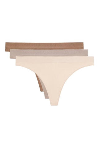 3 perizomi - Beige e marrone