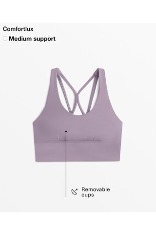 Top sportivo push-up - Lilla